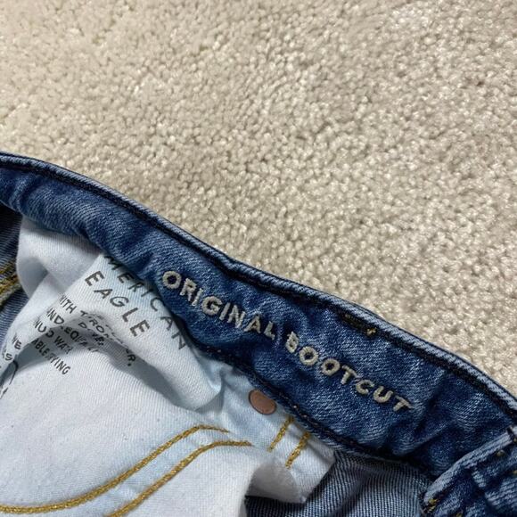 American Eagle Jeans Mens 36x30* Blue Original Bootcut Workwear Western Airflex - Picture 6 of 12